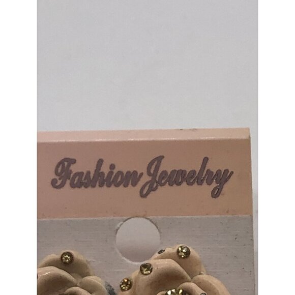 Floral Fashion Jewelry Stud Earrings With Rhinestones For Women Fashion Jewelry - Picture 5 of 5